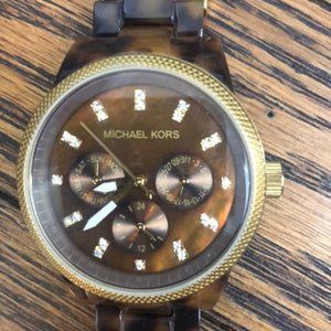 Gold and Tortoise Michael Kors Watch
